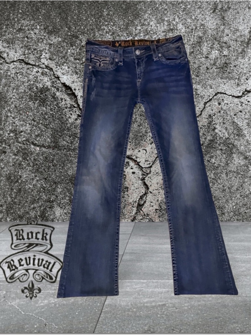 Rock Revival Holly Block Label Bootcut Women’s Jean Size 30